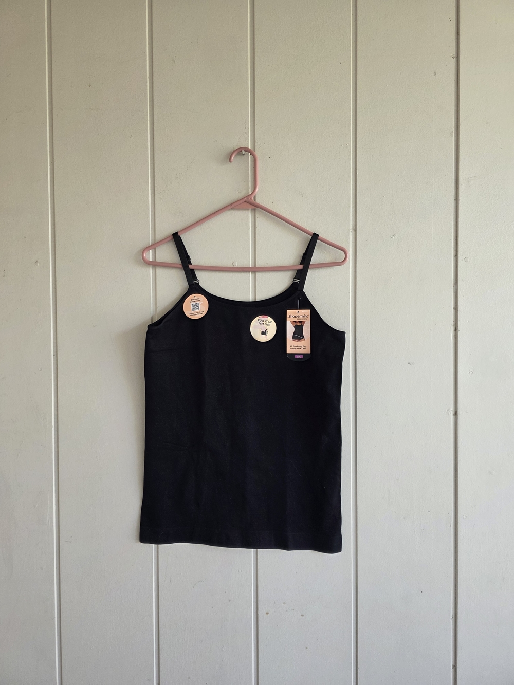 Shapermint Scoop Neck Cami Black New With Tags 2XL
